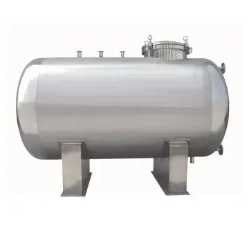 Stainless Steel Horizontal Tank For Gas Or Liquid Storage