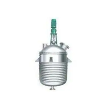 Half coil tube heating reaction kettle